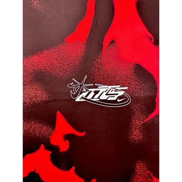 Nike Women's Bodysuit Size XS  Megan Thee Stallion Athletic Red Flame Print - Picture 9 of 9